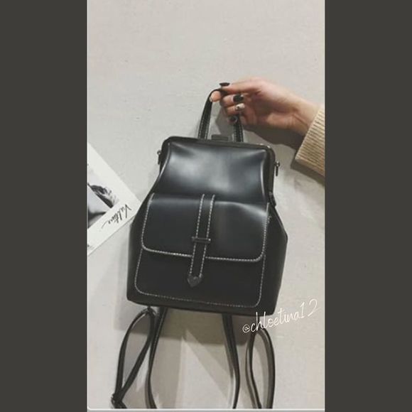 NEW LEATHER Mini Backpack Purse - Picture 3 of 4